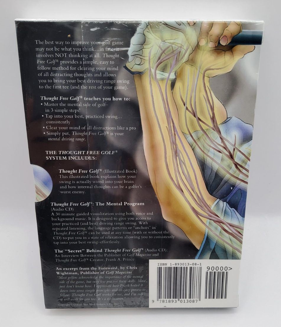 THOUGHT FREE GOLF: 2 AUDIO CD's + ILLUSTRATED BOOK by Frank A. Prince,NEW SEALED Item image 4