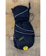 Head Dupont Sorona Winter Mittens Kids Size Small 4-6 Black Gray Side Zi... - $233.40 MXN