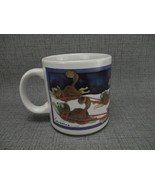 Barbara Lavallee Coffee Cup Mug Inuit Alaska Sled Dogs Family Vtg 1994 - £14.89 GBP