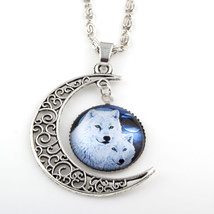 1 Wolf Moon Crescent Necklace #3 - £9.48 GBP