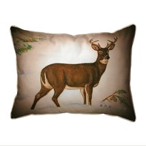 Betsy Drake Buck Deer Script Extra Large 20 X 24 Indoor Outdoor Pillow - £54.50 GBP
