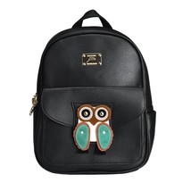 Leather Owl Backpack Female Hot Sale Women shoulder bag school bags - £34.79 GBP