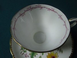 Tuscan England Cup And Saucer Floral Multicolor [89B] - £35.61 GBP