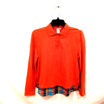 Girls Polo Shirt Sizes 12 &amp; 20 by 1984 Kids Brand Long Sleeves Orange Color NWT - £4.79 GBP
