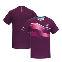 YONEX 23FW Men&#39;s Badminton T-Shirts Apparel Clothing Sportswear Wine 233TS005M - £50.19 GBP