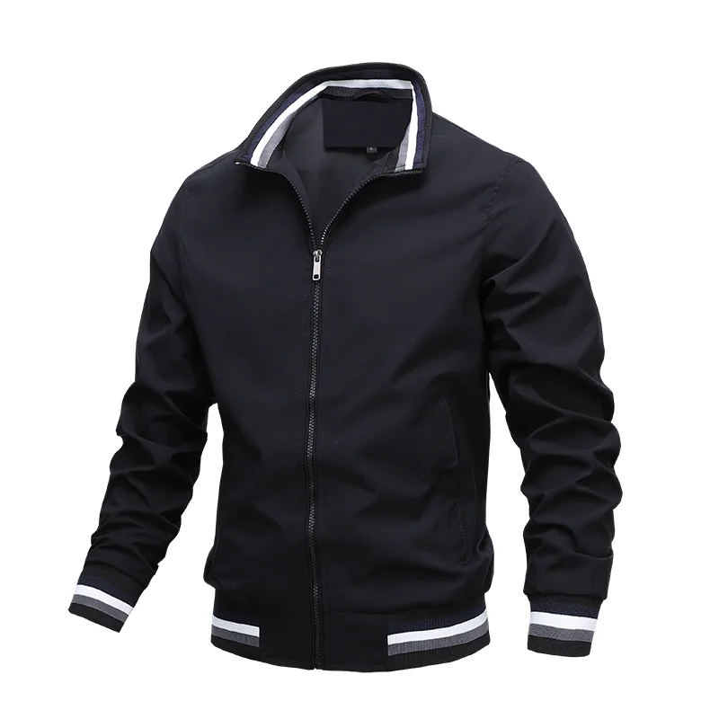 EAEOVNI Mens Bomber Jacket New Fashion Jackets and Coats Men&#39;s Slim Windbreaker  - £93.82 GBP