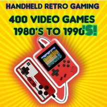 Retro Arcade 6 Colors/ Controller/400 Classic Games 1980&#39;s-90&#39;s! + Retro... - $17.33