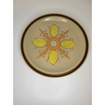 Vtg Hearthside Stoneware Ovenproof Hand Painted Fleur De Lis 10 In Dinner Plate - £10.89 GBP