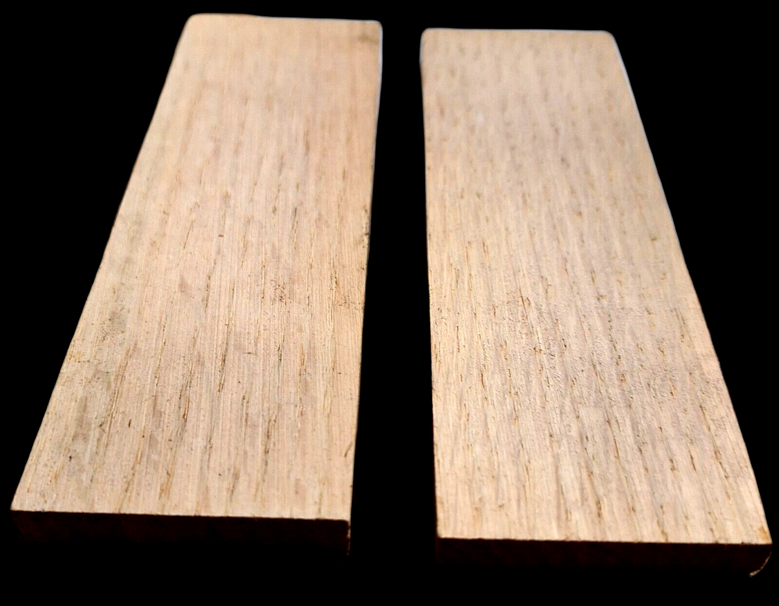 TWO SANDED RED OAK KNIFE SCALES PISTOL WOOD LUMBER ~6 X 2 X 3/8&quot; - $16.78