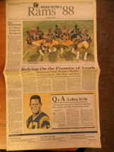 lot of 2 LA Times sports sections LA Rams &amp; Raiders NFL Football Sept  1... - $8.42 CAD