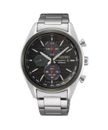 Seiko Chronograph Black Dial Stainless Steel Men&#39;s Watch SSC803P1 - £196.79 GBP