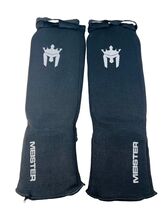 Meister MMA Elastic Cloth Shin &amp; Instep Padded Guards Large MMA UFC Mart... - $6.00