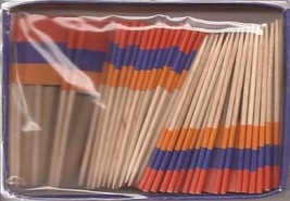 Box of 100 Armenia Toothpick Flags, 100 Small Mini Armenian Flag Cupcake... - $146.05 MXN