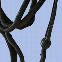 Western Rawhide Bosal Hackamore Nylon Braided Mecate and Reins Used image 5