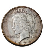 1934-D Peace Dollar Strong About Uncirculated AU Nice Luster and Toning - $118.91