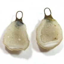 Distressed Tabasco - Tiny Mexican Geode Polished Halves with Ring  TABD26 - $11.04