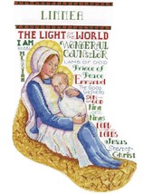 DIY Design Works Mother and Child Christmas Cross Stitch Stocking Kit 6850 - $26.95