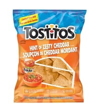 4 Bags of Tostitos Hint of Zesty Cheddar Tortilla Corn Chips 275g Each - $36.77