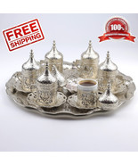 Coffret cadeau tasse à café et soucoupe 27 ct Ottoman Turc Arabe Grec... - $116.12