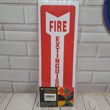 Pack Of 12 Fire Extinguisher Vinyl Sticker Sign 4"X 12" - $9.95