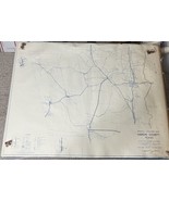 Vintage Map Hardin County Texas General Highway Map Revised Sept. 1946 - $1,092.89 MXN