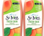 2 Bottles St Ives 13.5 Oz Apricot Made With 100% Natural Exfoliating Bod... - $24.99