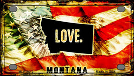 Montana Love Novelty Mini Metal License Plate Tag - £11.73 GBP