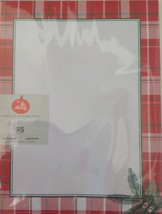 Gartner Computer Print Paper New 25 Sheets Christmas Plaid Pine Border 8... - £6.73 GBP