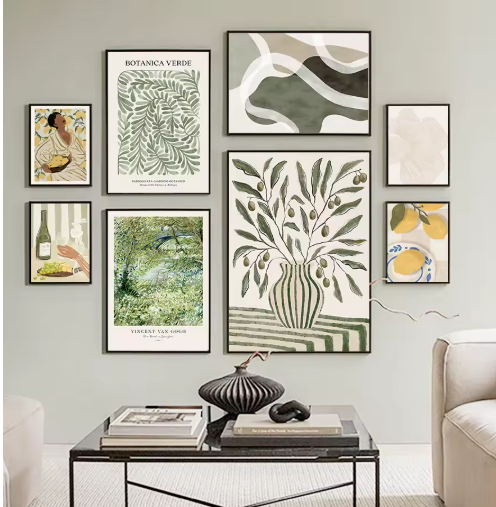 Digital 11 Poster Art Boho Room Modern illustration Colorful Design Wall... - $15.00