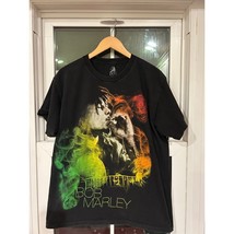 Bob Marley T-Shirt Men&#39;s Large Black Short Sleeve Zion ROOTSWEAR - $16.71
