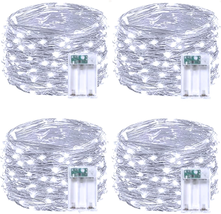 4 Pack 60 LED Christmas Fairy Lights Battery Operated with Timer, 20FT W... - $398.68 MXN