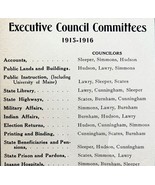 Maine Executive Council Committees 1915-1916 Antique Political Ephemera ... - €17,30 EUR Maine Executive Council Committees 1915-1916 Antique Political Ephemera ... - €17,30 EUR