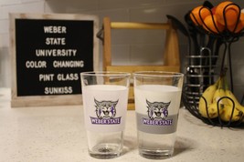 Color Changing! Weber State University Wildcats NCAA ThermoC Exray Pint Glass - £10.21 GBP