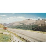 Vintage Postcard Sightseeing Bus Famous Trail Ridge Road Long&#39;s Peak Col... - £4.74 GBP