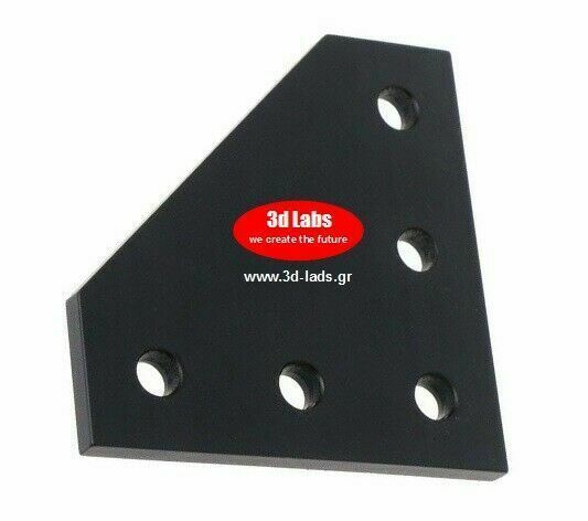 ANET A8 to AM8 Black 90 Degree Joining Plate (5 Holes) For Cnc or 3d Printer - $7.43
