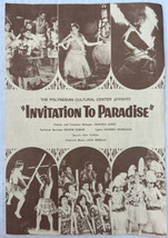 The Polynesian Cultural Center “Invitation to Paradise” Guide Brochure - £11.65 GBP