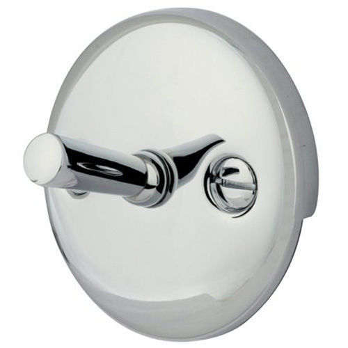 CHROME BATHTUB TUB DRAIN OVERFLOW TRIP LEVER  FACE PLATE WITH 2 SCREWS - $10.09