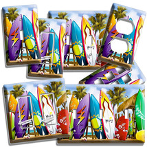 Surfing Boards California Beach Palms Light Switch Outlet Wall Plate Room Decor - £14.42 GBP+