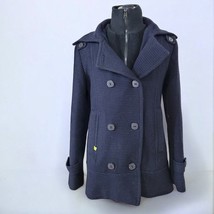 Soia &amp; Kyo Blue Double Collar Short Wool Blend Peacoat - Size Small - $148.50