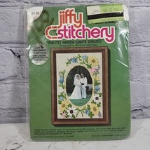 Jiffy Stitchery Photo Frame - White Daisies Crewel Embroidery Kit VTG Ne... - £8.86 GBP