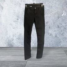 Gap 1969 Black Denim legging Jeans 24/00 Pants Double Pockets - $14.55