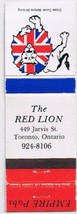 Matchbook Cover Red Lion Empire Pubs Toronto ON - £0.55 GBP