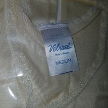 VTG NOS Velrose Slip Top Camisole Lingerie Beige Size Medium Style #4568 - £13.12 GBP