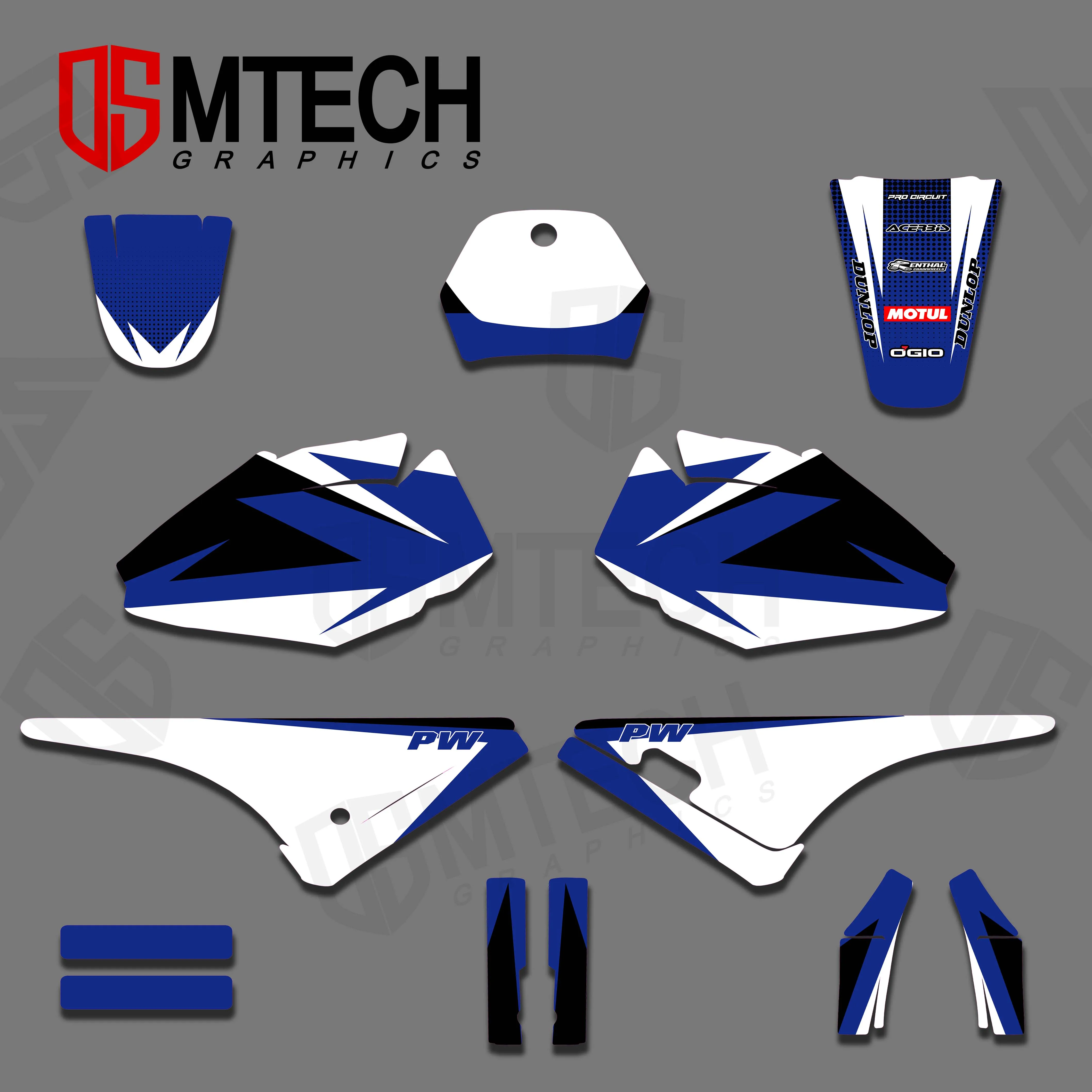 DSMTECH Motorcycle graphics decal stickers background kits  H pw 80 pit bike aut - £645.48 GBP