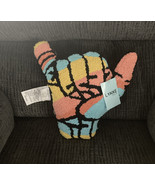 Hand Peace Sign Decor Pillow / Throw Pillow . Multicolored . New With Tags. - $25.73