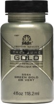 Folkart Treasure Gold Paint 4oz Green Gold - £17.86 GBP
