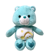 Vintage Care Bears 2002 Wish Bear Shooting Stars Mint Green Plush Stuffe... - £13.11 GBP