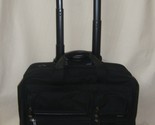 TUMI Alpha 26103D4 ~ Black Nylon Deluxe Expandable Wheeled Rolling Brief... - $98.99