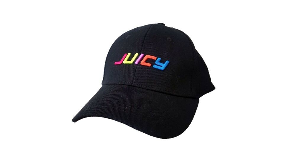 Juicy Couture Y2K Logo Baseball Cap Hat Black O/S - $43.36