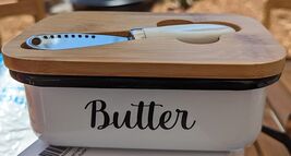 Butter Dish with Lid and Butter Curler Knife for Countertop 6.2&quot;L x 4.2&quot;... - €15,47 EUR